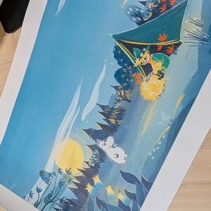 Snufkin Moomin Canvas Print 20x30cm, Print